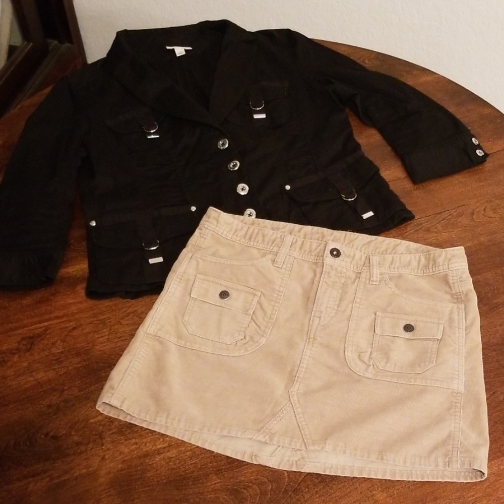 Corduroy Levis mini skirt